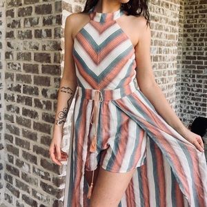 Striped Romper dress